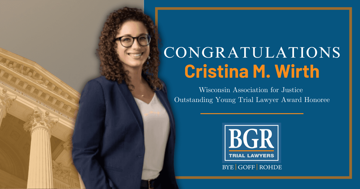 Cristina Wirth Named Wisconsin Association for Justice Outstanding ...